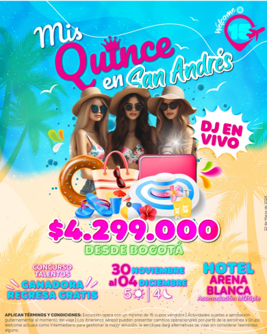 MIS QUINCE EN SAN ANDRÉS