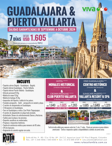 COMBINADO GUADALAJARA &amp; PUERTO VALLARTA